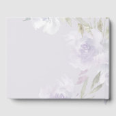 Mooie Paarse bloemige Mis Quince Quinceanera Gastenboek (Achterkant)