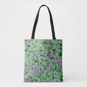 Mooie paarse bloemmotief tote bag (Voorkant)