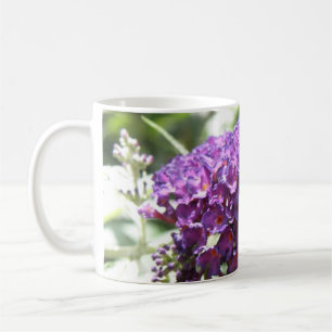 Mooie Paarse Boeddleia Flowers Mok