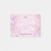 Mooie Paarse Bokeh Post-it® Notes (Voorkant)