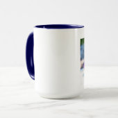 Mooie Paarse Bosbes Scene Koffiekop Mok (Voorkant links)