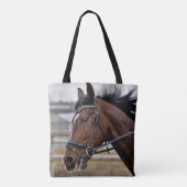 Mooie paarse Canvas tas (Achterkant)