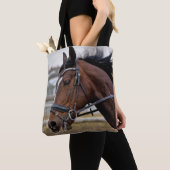 Mooie paarse Canvas tas (Dichtbij)