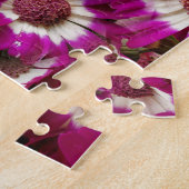 Mooie Paarse Cineraria Flowers Legpuzzel (Zijkant)