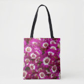 Mooie Paarse Cineraria Flowers Tote Bag (Voorkant)