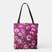 Mooie Paarse Cineraria Flowers Tote Bag (Achterkant)
