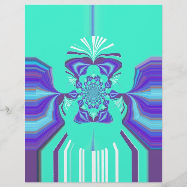 Mooie Paarse cyaan iriserende blauwe vector kleur (Voorkant)