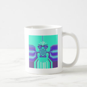 Mooie Paarse Cyaan Iriserende Blauwe vectorkleur Koffiemok