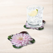 Mooie Paarse Dahlia Flower Kartonnen Onderzetters (Insitu)