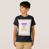 Mooie Paarse en gele Hakuna Matata Baby Kinder T-shirt (Voorkant volledig)