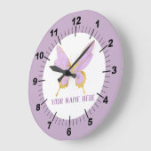 Mooie Paarse en gouden vlinder Grote Klok (Hoek)