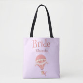 Mooie Paarse en roze luchtballon Tote Bag (Voorkant)