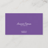 Mooie Paarse en Witte Kinder Gezichtsschildering Visitekaartje (Achterkant)