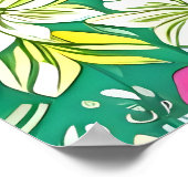 Mooie paarse en witte leliebloemen poster (Hoek)