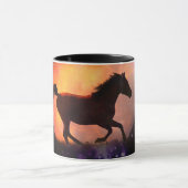 Mooie paarse Fantasy Moon Coffee Cup Mok (Midden)