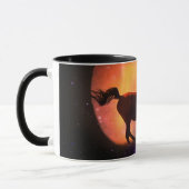 Mooie paarse Fantasy Moon Coffee Cup Mok (Links)