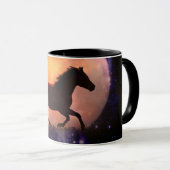 Mooie paarse Fantasy Moon Coffee Cup Mok (Voorkant rechts)