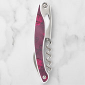 Mooie Paarse Floral Kurkentrekker (Achterkant)