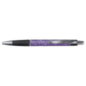 Mooie Paarse Floral Pen (Achterkant)