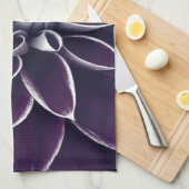 Mooie Paarse Floral Theedoek (Quarter Fold)