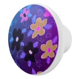 Mooie Paarse geinfuseerde kabinetstrekkracht Keramische Knop