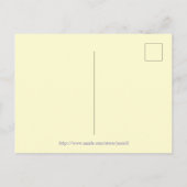 Mooie Paarse Gele Bloemige Dank Je Briefkaart (Achterkant)