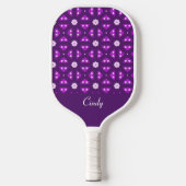 Mooie Paarse Geometrische Patroon Pickleball Paddle (Voorkant)