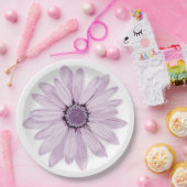Mooie Paarse Gerbera Papieren Bordje (Feest)