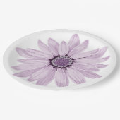 Mooie Paarse Gerbera Papieren Bordje (Gekanteld)