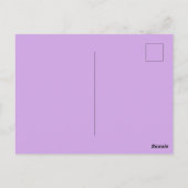Mooie Paarse Gestippelde Madeliefjes Briefkaart (Achterkant)