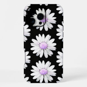 Mooie Paarse Gestippelde Madeliefjes iPhone 16 Pro Max Hoesje