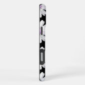 Mooie Paarse Gestippelde Madeliefjes iPhone Hoesje (Rechterkant)