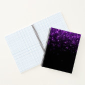 Mooie Paarse glitter Notitieboek (Binnen)
