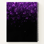 Mooie Paarse glitter Notitieboek (Achterkant)