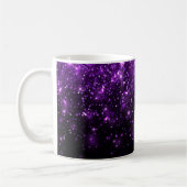 Mooie Paarse glitterprint Koffiemok (Links)