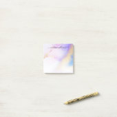 Mooie Paarse Gold Waterverf Luxury Script Post-it® Notes (Op bureau)