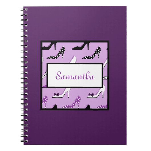 Mooie Paarse hakken Notitieboek (Voorkant)