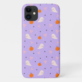 Mooie paarse Halloween-spookpatroon telefoonhoes Case-Mate iPhone Case