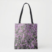 Mooie Paarse Heide Bloemen Tote Bag (Voorkant)