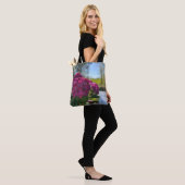 Mooie paarse hortensia floral tas (Op model)