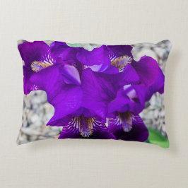 Mooie paarse iris accent kussen