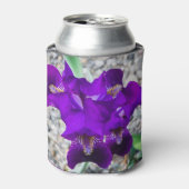 Mooie paarse iris blikjeskoeler (Blikje Voorkant)