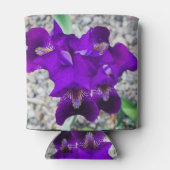 Mooie paarse iris blikjeskoeler (Achterkant)