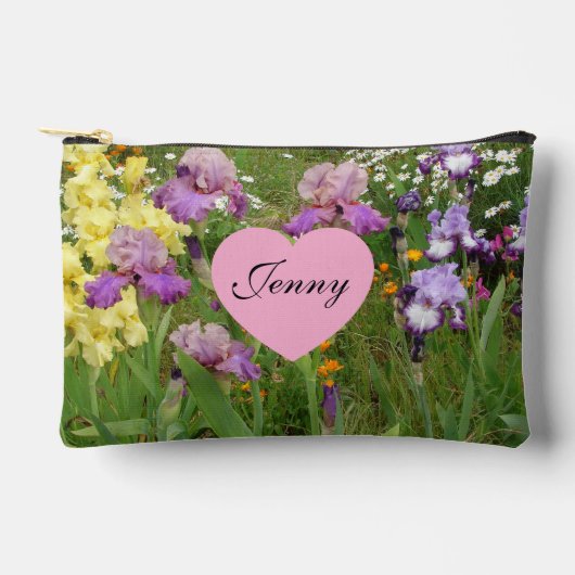 Mooie paarse iris bloem bloem foto etui (Voorkant)