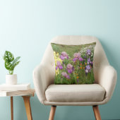 Mooie paarse iris bloem bloem foto kussen (Stoel)