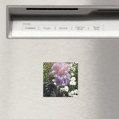Mooie paarse iris bloem bloem foto magneet (Insitu (Vaatwasser))