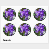Mooie Paarse Iris Bloem Ronde Sticker (Vel)