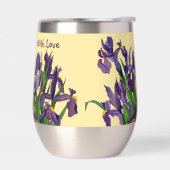Mooie Paarse Iris & Boter Gele Waterverf (Links)