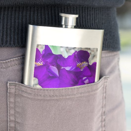 Mooie paarse iris flacon (Voorbeeld)