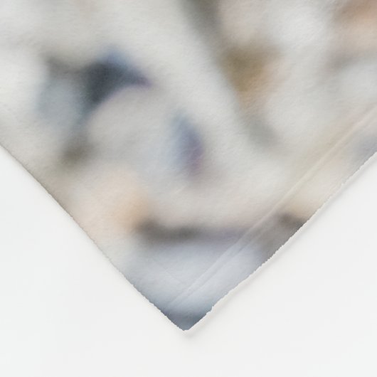 Mooie paarse iris fleece deken (Hoek)